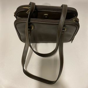 Villager Brown Leather Double Sided Bag